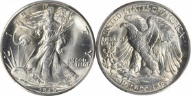 Walking Liberty Half Dollar

1945-D Walking Liberty Half Dollar. MS-66 (PCGS).

PCGS# 6625. NGC ID: 24SG.

From the Bill Gleckler Collection.
...