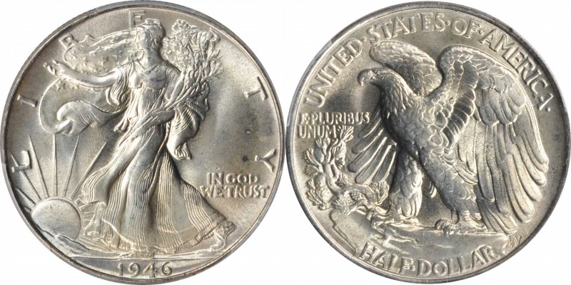 Walking Liberty Half Dollar

1946 Walking Liberty Half Dollar. MS-66 (PCGS).
...