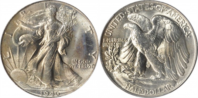 Walking Liberty Half Dollar

1946 Walking Liberty Half Dollar. MS-66 (PCGS).
...