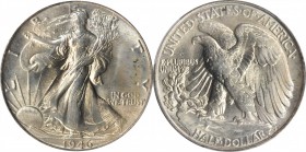 Walking Liberty Half Dollar

1946 Walking Liberty Half Dollar. MS-66 (PCGS).

PCGS# 6627. NGC ID: 24SJ.

From the Bill Gleckler Collection.

E...