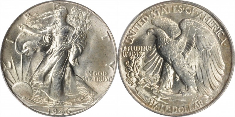 Walking Liberty Half Dollar

1946 Walking Liberty Half Dollar. MS-66 (PCGS).
...