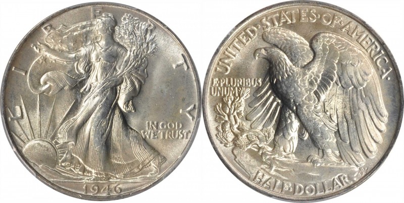 Walking Liberty Half Dollar

1946 Walking Liberty Half Dollar. MS-66 (PCGS).
...