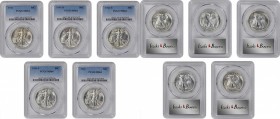 Walking Liberty Half Dollar

Lot of (5) Walking Liberty Half Dollars, 1934-1943. MS-64 (PCGS).

Included are: 1934; 1941-D; 1941-S; 1942-S; and 19...