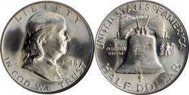 Franklin Half Dollar

1948 Franklin Half Dollar. MS-66 (NGC).

PCGS# 6651. NGC ID: 24SR.

From the Pittstown Collection.

Estimate: $ 250
