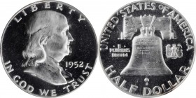 Franklin Half Dollar

1952 Franklin Half Dollar. Proof-66 Cameo (PCGS).

PCGS# 86693. NGC ID: 27VC.

Estimate: $ 450
