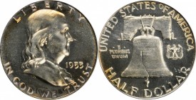 Franklin Half Dollar

1953 Franklin Half Dollar. Proof-65 (PCGS). OGH.

PCGS# 6694. NGC ID: 27VD.

Estimate: $ 125
