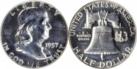 Franklin Half Dollar

1957 Franklin Half Dollar. Proof-68 (NGC). OH.

PCGS# 6698. NGC ID: 24TX.

From the Dr. Jeffrey A. Rudolph Collection.

...