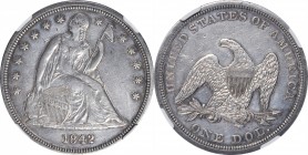 Liberty Seated Silver Dollar

1842 Liberty Seated Silver Dollar. OC-2. Rarity-1. AU Details--Improperly Cleaned (NGC).

PCGS# 6928. NGC ID: 24YC....