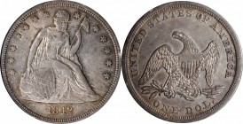 Liberty Seated Silver Dollar

1842 Liberty Seated Silver Dollar. OC-4. Rarity-1. EF-45 (ANACS). OH.

PCGS# 6928. NGC ID: 24YC.

Estimate: $ 450