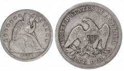 Liberty Seated Silver Dollar

1846-O Liberty Seated Silver Dollar. OC-1, the only known dies. Rarity-2. VG Details--Graffiti (PCGS).

PCGS# 6933. ...