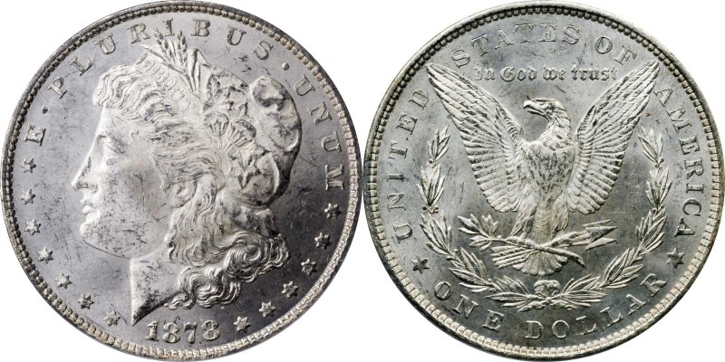 Morgan Silver Dollar

1878 Morgan Silver Dollar. 7 Tailfeathers. Reverse of 18...