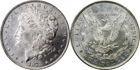 Morgan Silver Dollar

1878 Morgan Silver Dollar. 7 Tailfeathers. Reverse of 1879. MS-63 (PCGS).

PCGS# 7076. NGC ID: 253L.

From the Bimyway Col...