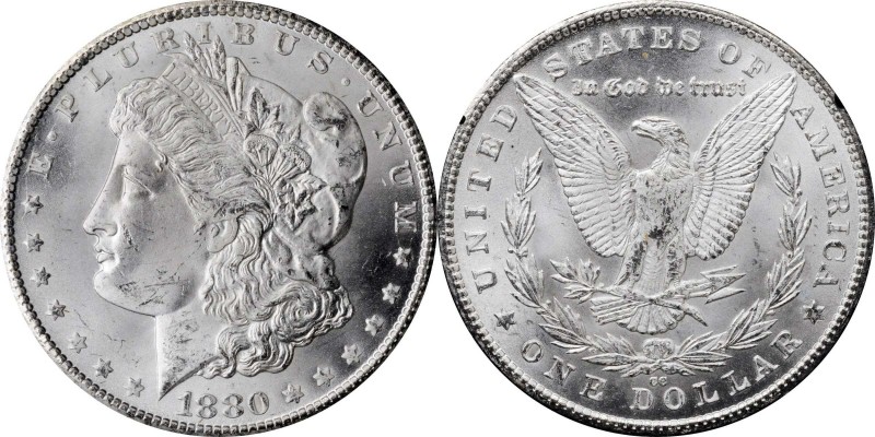 Morgan Silver Dollar

1880-CC GSA Morgan Silver Dollar. MS-64 (NGC).

The or...