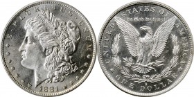 Morgan Silver Dollar

1881-S Morgan Silver Dollar. MS-65 (PCGS).

PCGS# 7130. NGC ID: 2549.

From the Dr. Jeffrey A. Rudolph Collection.

Esti...