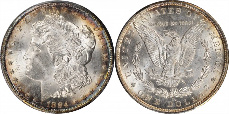 Morgan Silver Dollar

1884-CC Morgan Silver Dollar. MS-64 (PCGS).

PCGS# 715...