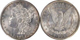 Morgan Silver Dollar

1886-S Morgan Silver Dollar. MS-63 (PCGS).

PCGS# 7170. NGC ID: 254X.

From the Collection of Silas Stanley Roberts, 1888-...