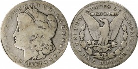Morgan Silver Dollar

1893-CC Morgan Silver Dollar. Good-4 (PCGS).

PCGS# 7222. NGC ID: 255S.

Estimate: $ 150