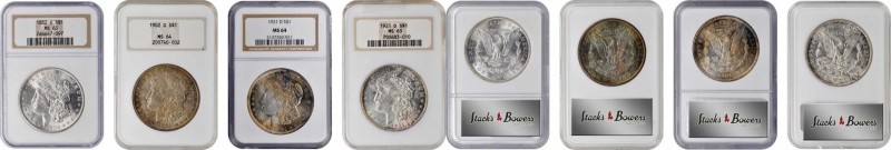 Morgan Silver Dollar

Lot of (4) Choice Mint State Morgan Silver Dollars, 1882...