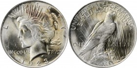 Peace Silver Dollar

1923 Peace Silver Dollar. MS-65 (PCGS). CAC.

PCGS# 7360. NGC ID: 257F.

From the Dr. Jeffrey A. Rudolph Collection.

Est...