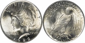 Peace Silver Dollar

Lot of (2) 1923 Peace Silver Dollars. (PCGS). OGH.

Included are: MS-64; and MS-63.

PCGS# 7360. NGC ID: 257F.

Estimate:...