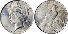 Peace Silver Dollar

1934 Peace Silver Dollar. MS-64 (NGC).

PCGS# 7375. NGC ID: 257X.

From the Dr. Jeffrey A. Rudolph Collection.

Estimate:...