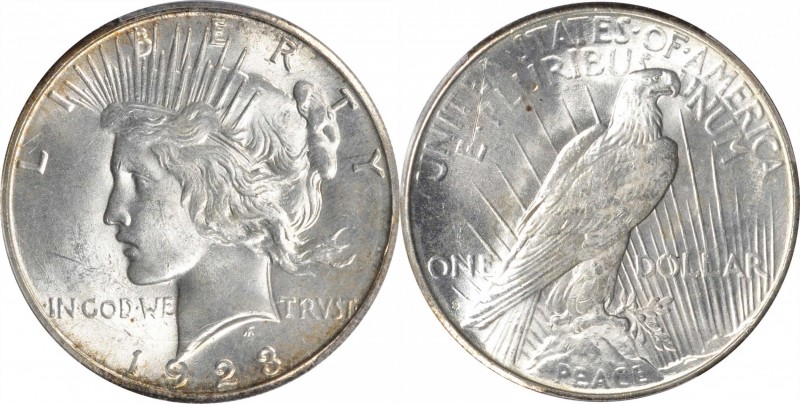 Peace Silver Dollar

Lot of (2) Mintmarked Peace Silver Dollars, 1923-1934. (P...