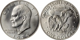 Eisenhower Dollar

1974-S Eisenhower Dollar. Silver Clad. MS-68 (NGC).

PCGS# 7417. NGC ID: 258F.

From the Pittstown Collection.

Estimate: $...