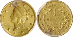 Gold Dollar

1851-C Gold Dollar. Winter-1. VF Details--Plugged (PCGS).

PCGS# 7514. NGC ID: 25BL.

Estimate: $ 800