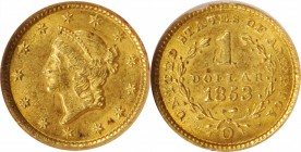 Gold Dollar

1853-O Gold Dollar. Winter-1. AU-58 (NGC). OH.

PCGS# 7524. NGC ID: 25BX.

From the Steve Studer Collection.

Estimate: $ 300