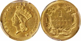 Gold Dollar

1888 Gold Dollar. AU Details--Repaired (PCGS).

PCGS# 7589. NGC ID: 25DT.

From the Collection of Silas Stanley Roberts, 1888-1966....