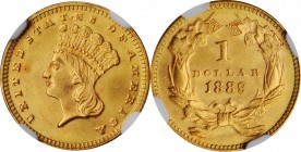 Gold Dollar

1889 Gold Dollar. MS-65 (NGC).

PCGS# 7590. NGC ID: 25DU.

From the Bimyway Collection.

Estimate: $ 700