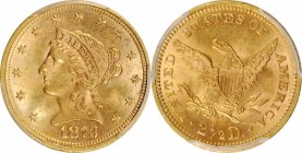 Liberty Head Quarter Eagle

1873 Liberty Head Quarter Eagle. Open 3. MS-64 (PCGS). CAC.

PCGS# 7817. NGC ID: 25KN.

Estimate: $ 800