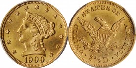 Liberty Head Quarter Eagle

1900 Liberty Head Quarter Eagle. MS-64 (PCGS).

PCGS# 7852. NGC ID: 25LR.

From the Dr. Jeffrey A. Rudolph Collectio...