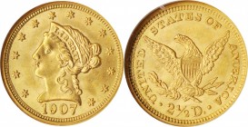 Liberty Head Quarter Eagle

1907 Liberty Head Quarter Eagle. MS-64 (NGC).

PCGS# 7859. NGC ID: 25LY.

Estimate: $ 500