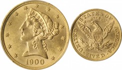 Liberty Head Half Eagle

1900 Liberty Head Half Eagle. MS-62 (PCGS).

PCGS# 8400. NGC ID: 25YU.

Estimate: $ 300