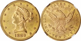 Liberty Head Eagle

1889-S Liberty Head Eagle. MS-62 (NGC).

PCGS# 8716. NGC ID: 266P.

Estimate: $ 950