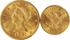 Liberty Head Eagle

1901-S Liberty Head Eagle. MS-62 (PCGS).

PCGS# 8749. NGC ID: 267S.

Estimate: $ 1000