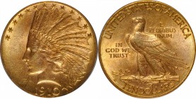 Indian Eagle

1910-D Indian Eagle. MS-63 (PCGS).

PCGS# 8866. NGC ID: 28GS.

Estimate: $ 900