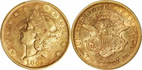 Liberty Head Double Eagle

1865 Liberty Head Double Eagle. EF-45 (PCGS).

PCGS# 8943. NGC ID: 269U.

From the Collection of Silas Stanley Robert...