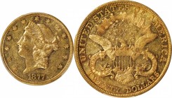 Liberty Head Double Eagle

1877 Liberty Head Double Eagle. AU-53 (PCGS).

PCGS# 8982. NGC ID: 26AY.

From the Collection of Silas Stanley Robert...