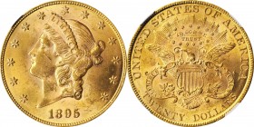 Liberty Head Double Eagle

1895 Liberty Head Double Eagle. MS-63 (NGC).

PCGS# 9027. NGC ID: 26CD.

Estimate: $ 1750