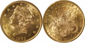 Liberty Head Double Eagle

1898 Liberty Head Double Eagle. MS-61 (PCGS).

PCGS# 9033. NGC ID: 26CK.

From the Collection of Silas Stanley Robert...