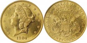 Liberty Head Double Eagle

1904 Liberty Head Double Eagle. Unc Details--Cleaned (PCGS).

PCGS# 9045. NGC ID: 26CY.

Estimate: $ 1800