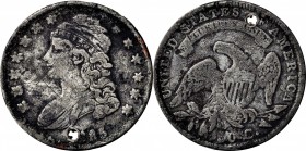 Circulating Contemporary Counterfeit U.S. Coins

1835 Contemporary Counterfeit Capped Bust Half Dollar. Cast. Plain Edge. Very Fine, Holed.

A car...