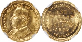 Louisiana Purchase Exposition Gold Dollar. McKinley Portrait

1903 Louisiana Purchase Exposition Gold Dollar. McKinley Portrait. MS-65 (NGC).

PCG...