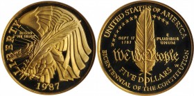 U.S. Constitution Bicentennial Gold $5

1987-W U.S. Constitution Bicentennial Gold $5. Proof-67 (ANACS). OH.

PCGS# 9627. NGC ID: CY23.

Estimat...