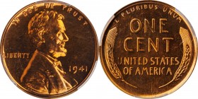 Proof Sets

1941 Proof Set. (PCGS).

All examples are individually graded and encapsulated by PCGS, as follows: Lincoln cent, Proof-64 RD; Jeffers...