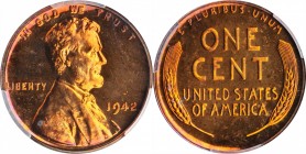 Proof Sets

Six-Piece 1942 Proof Set. (PCGS).

All examples are individually graded and encapsulated by PCGS. Included are: Lincoln cent, Proof-64...
