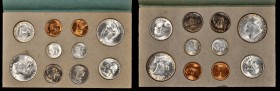 Mint Sets

1953 Mint Set. Mint State (Uncertified).

Housed in the original U.S. Mint packaging, with somewhat tattered manila envelope and stampe...