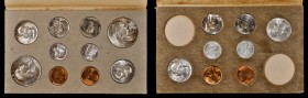 Mint Sets

1956 Mint Set. Mint State (Uncertified).

Housed in the original U.S. Mint packaging, with well preserved manila envelope and stamped a...
